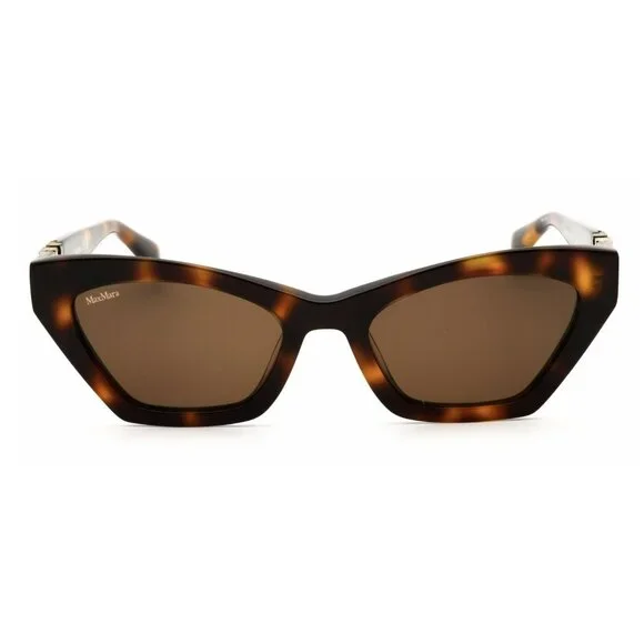 Max Mara Tortoiseshell Cat Eye Sunglasses MM0057 52E With Case & Cloth New - Picture 2 of 7
